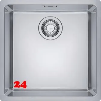 FRANKE Kchensple Maris MRX 210-40 Edelstahlsple Slimtop / Flchenbndig mit Siebkorb als Drehknopfventil