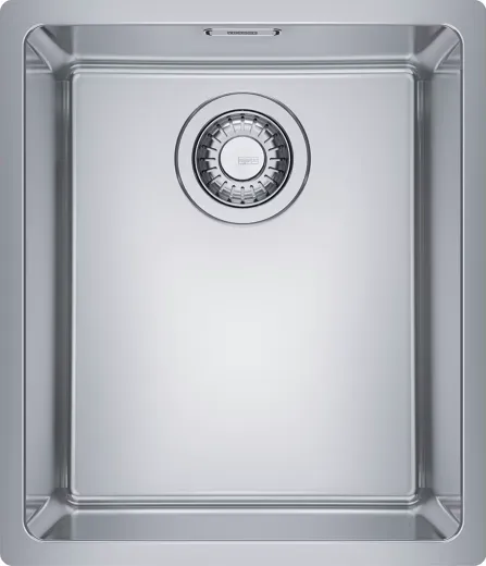 FRANKE Kchensple Maris MRX 210-34 Edelstahlsple Slimtop / Flchenbndig mit Siebkorb als Stopfenventil