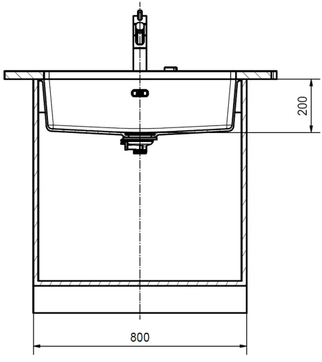FRANKE Kchensple Maris MRG 110-72 Fragranit+ Granitsple Unterbau (Montage unter die Arbeitsplatte) Black Matt - Black Collection Stopfenventil