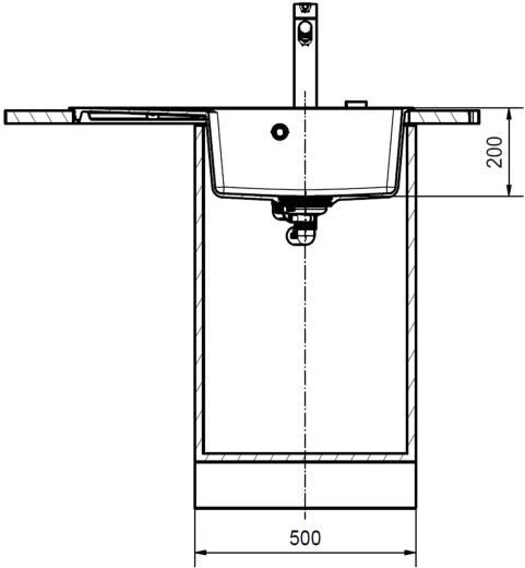 FRANKE Kchensple Centro CNG 611-78A Fragranit+ Einbausple / Granitsple mit Siebkorb als Drehknopfventil