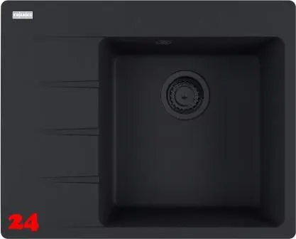 FRANKE Kchensple Centro CNG 611-62A Fragranit+ Einbausple / Granitsple Black Matt - Black Collection