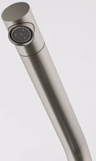 FRANKE Kchenarmatur Active L Twist Einhebelmischer Edelstahloptik mit Festauslauf und integrierter Ablauffernbedienung