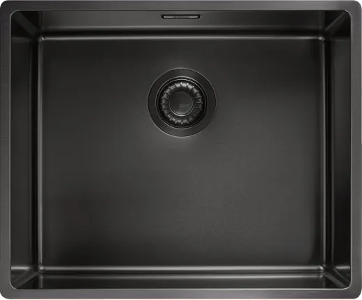 FRANKE Design K�chensp�le Mythos Masterpiece BXM 210/110-50 Edelstahlsp�le Anthracite F-INOX 3 in 1 Siebkorb als Druckknopfventil