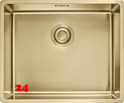 FRANKE Design Küchenspüle Mythos Masterpiece BXM 210/110-50 Edelstahlspüle Gold F-INOX 3 in 1 Siebkorb als Druckknopfventil FRANKE Design Küchenspüle Mythos Masterpiece BXM 210/110-50 Edelstahlspüle Gold F-INOX 3 in 1 Siebkorb als Druckknopfventil