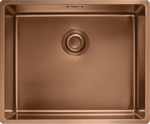 FRANKE Design K�chensp�le Mythos Masterpiece BXM 210/110-50 Edelstahlsp�le Copper F-INOX 3 in 1 Siebkorb als Druckknopfventil