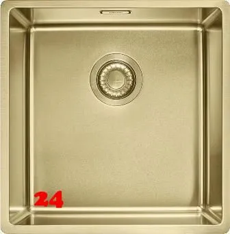 FRANKE Design Küchenspüle Mythos Masterpiece BXM 210/110-40 Edelstahlspüle Gold F-INOX 3 in 1 Siebkorb als Stopfenventil FRANKE Design Küchenspüle Mythos Masterpiece BXM 210/110-40 Edelstahlspüle Gold F-INOX 3 in 1 Siebkorb als Stopfenventil