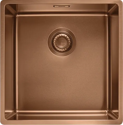 FRANKE Design K�chensp�le Mythos Masterpiece BXM 210/110-40 Edelstahlsp�le Copper F-INOX 3 in 1 Siebkorb als Druckknopfventil