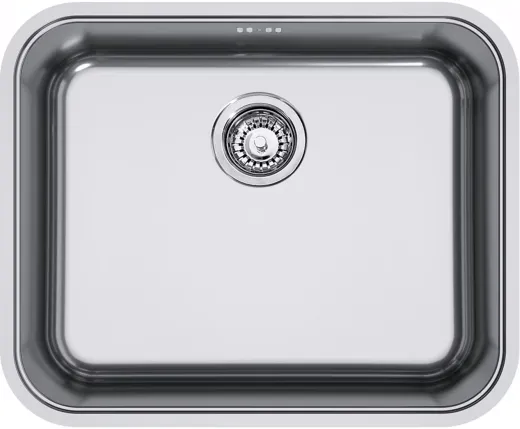 FRANKE Kchensple Smart SRX 210-50 Edelstahlsple Slimtop / Flchenbndig mit Siebkorb als Drehknopfventil