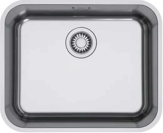 FRANKE Kchensple Smart SRX 110-50 Unterbausple (Montage unter die Arbeitsplatte) mit Siebkorb als Stopfenventil