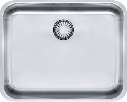 FRANKE Kchensple Epos EOX 110-50/41 Unterbausple (Montage unter die Arbeitsplatte) mit Integralablauf und Siebkorb als Stopfenventil