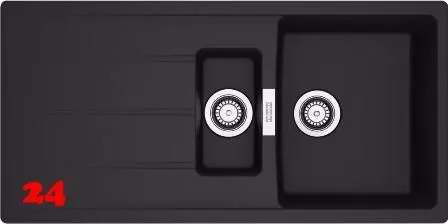 FRANKE Kchensple Centro CNG 651-100 Fragranit+ Einbausple / Granitsple mit Siebkorb als Drehknopfventil