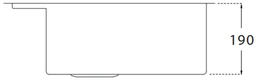 BERNUS Kchensple Cubus 441 SOFT Edelstahlsple Flachrand / Flchenbndig mit Hahnlochbank und Siebkorb als Drehknopfventil