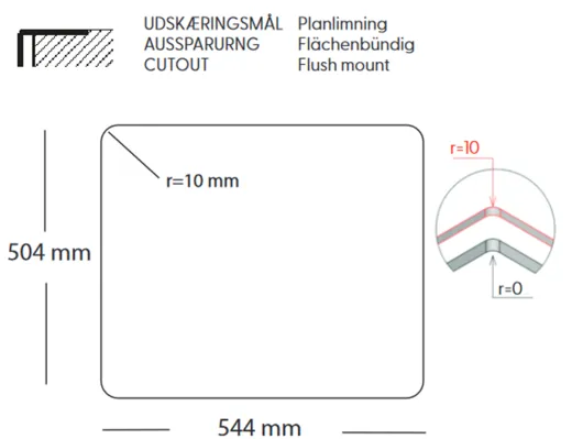 BERNUS Kchensple Cubus 541 SOFT Edelstahlsple Flachrand / Flchenbndig mit Hahnlochbank und Siebkorb als Drehknopfventil