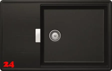 SCHOCK Kchensple Tia D-100LS Cristadur Nano-Granitsple / Einbausple mit Drehexcenter