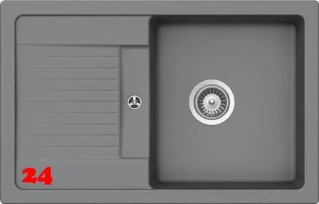 SCHOCK Kchensple Lima D-100S Cristalite Granitsple / Einbausple Basic Line mit Drehexcenter