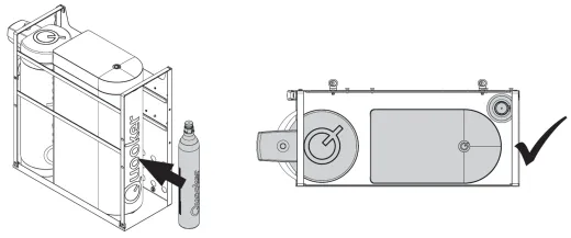 NABER Cox Base Q 360 S/400-1 Einbau-Abfallsammler ohne Trennung zur Stauraumorganisation QUOOKER PRO3 & CUBE