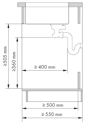 NABER Cox Base Q 360 S/400-2 Einbau-Abfallsammler 2-fach Trennung zur Stauraumorganisation QUOOKER PRO3 & CUBE