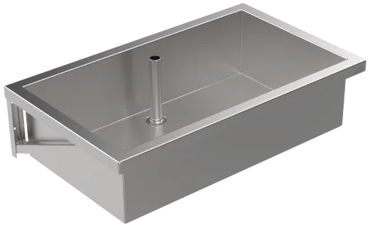 DREILICH Arbeits-/ Mehrzweckbecken 424K-1000 wandhngend gekantetes und geschweites Becken Lnge 1000mm (3504180005)