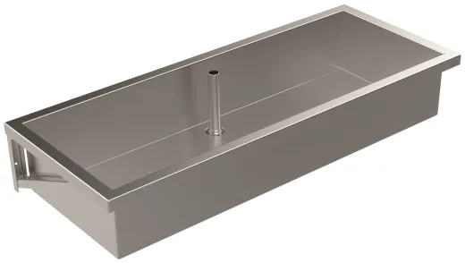 DREILICH Arbeits-/ Mehrzweckbecken 424K-1500 wandhngend gekantetes und geschweites Becken Lnge 1500mm (3504180007)