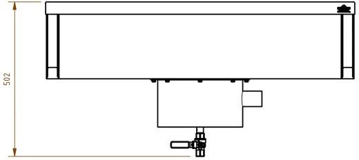 DREILICH Arbeits-/ Mehrzweckbecken 424KS-1000 wandhngend als Werkraum-/ Schlammfangbecken Becken Lnge 1000mm (3504180013)