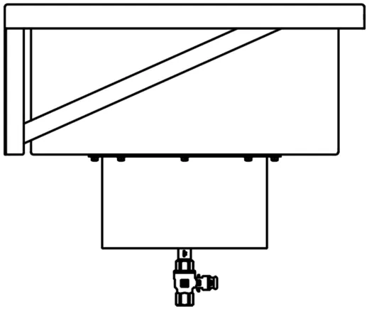 DREILICH Arbeits-/ Mehrzweckbecken 424KS-1200 wandhngend als Werkraum-/ Schlammfangbecken Becken Lnge 1200mm (3504180014)