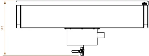 DREILICH Arbeits-/ Mehrzweckbecken 424KSH-1200 wandhngend als Werkraum-/ Schlammfangbecken mit Hahnlochbank Becken Lnge 1200mm (3504180091)