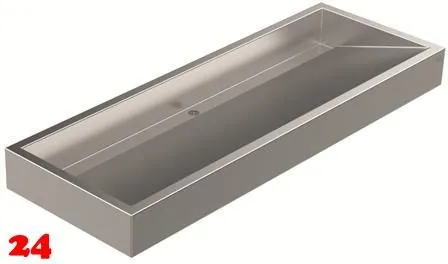 DREILICH Waschrinne 510-1600 mit Schrze wandhngend gekantete und geschweite Konstruktion Lnge 1600mm (3502180087)