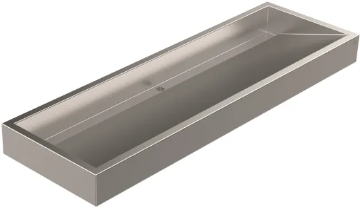 DREILICH Waschrinne 510-1800 mit Schrze wandhngend gekantete und geschweite Konstruktion Lnge 1800mm (3502180118)
