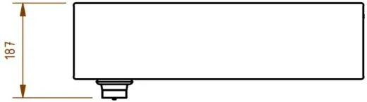 DREILICH Waschrinne 510-1800 mit Schrze wandhngend gekantete und geschweite Konstruktion Lnge 1800mm (3502180118)