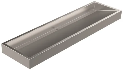 DREILICH Waschrinne 510-2100 mit Schrze wandhngend gekantete und geschweite Konstruktion Lnge 2100mm (3502180073)