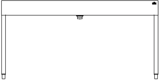 DREILICH Waschrinne 510 WF-1600 mit Schrze wandhngend mit Winkelfen gekantete und geschweite Konstruktion Lnge 1600mm (3502180226)