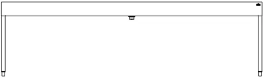 DREILICH Waschrinne 510 WF-2800 mit Schrze wandhngend mit Winkelfen gekantete und geschweite Konstruktion Lnge 2800mm (3502180230)