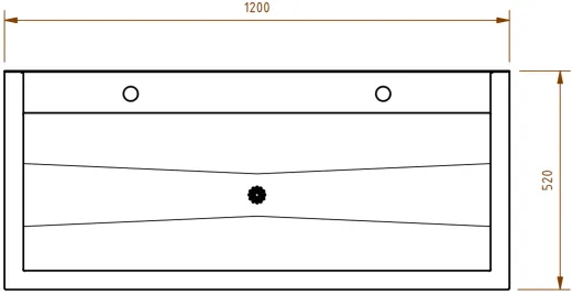 DREILICH Waschrinne 405SW WF-1200 ohne Schrze mit Spritzwand HLB wandhngend mit Winkelfen geschweite Konstruktion Lnge 1200mm (3502180217)