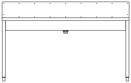 DREILICH Waschrinne 405SW WF-1600 ohne Schrze mit Spritzwand HLB wandhngend mit Winkelfen geschweite Konstruktion Lnge 1600mm (3502180219)