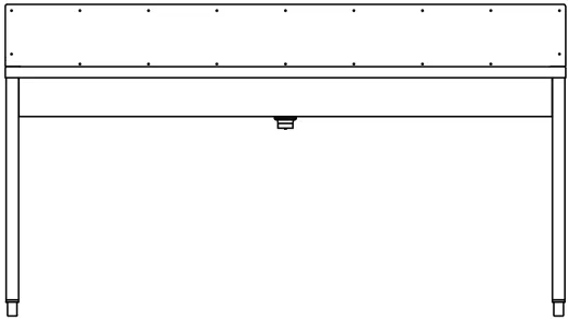 DREILICH Waschrinne 405SW WF-1800 ohne Schrze mit Spritzwand HLB wandhngend mit Winkelfen geschweite Konstruktion Lnge 1800mm (3502180220)