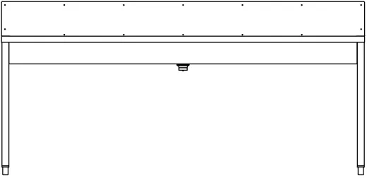 DREILICH Waschrinne 405SW WF-2100 ohne Schrze mit Spritzwand HLB wandhngend mit Winkelfen geschweite Konstruktion Lnge 2100mm (3502180221)