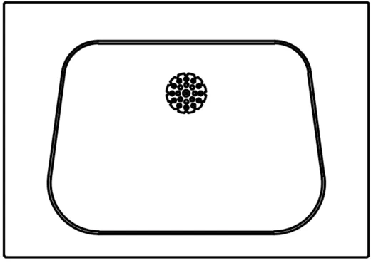 DREILICH Einzelwaschtisch 310S mit Unterschrank ohne Hahnlochbohrung bodenstehende verdeckte Montage an der Wand (3502180059)