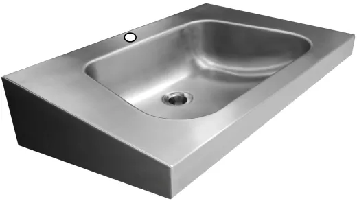 DREILICH Einzelwaschtisch 310HL-600 mit Hahnlochbohrung wandhngende Montage (3502180185)