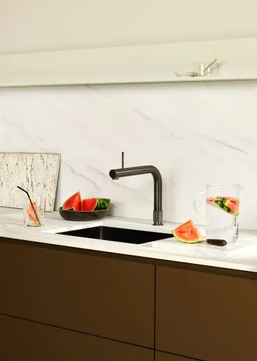 QUOOKER FRONT Combi B Einhebelmischer Gunmetal PVD & 100C Armatur Kochendwasserhahn (COMBIFTGME)