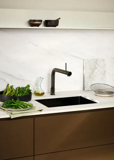 QUOOKER FRONT Combi (+) B Einhebelmischer Gunmetal PVD & 100C Armatur (COMBI+FTGME)