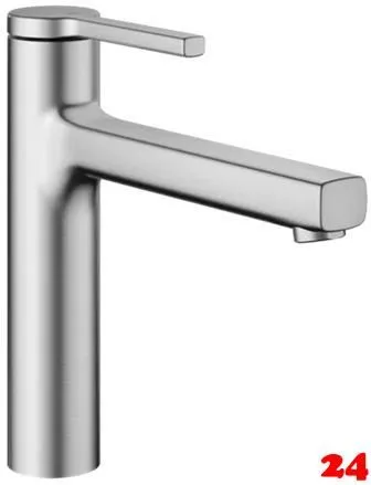 KWC Kchenarmatur Ava 2.0 10.461.022.177FL Einhebelmischer Brushed Steel mit Festauslauf (125363)