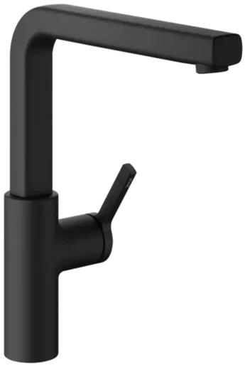 KWC Kchenarmatur Ava 2.0 10.461.012.176FL Einhebelmischer Matt Black mit Festauslauf Griffposition rechts (125371)