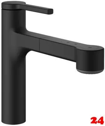 KWC Küchenarmatur Ava 2.0 10.461.032.176FL Einhebelmischer Matt Black mit Zugauslauf und Brausefunktion (125365) KWC Küchenarmatur Ava 2.0 10.461.032.176FL Einhebelmischer Matt Black mit Zugauslauf und Brausefunktion (125365)