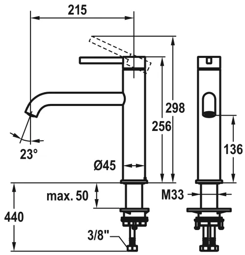 KWC Kchenarmatur Bevo E 10.531.022.700FL Einhebelmischer Edelstahl massiv mit Festauslauf (125343)