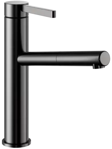 KWC Kchenarmatur Bevo E 10.531.112.751FL Einhebelmischer Industrial Black mit Zugauslauf (125590)