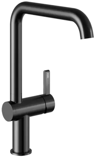 KWC Kchenarmatur Bevo E 10.531.012.751FL Einhebelmischer Industrial Black mit Festauslauf Griffposition rechts (125347)