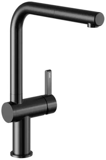 KWC Kchenarmatur Bevo E 10.531.103.751FL Einhebelmischer Industrial Black mit Zugauslauf Griffposition rechts (125351)