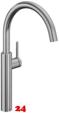 KWC Kchenarmatur Bistro E 10.581.013.700FL Einhebelmischer Edelstahl massiv mit Festauslauf Griffposition rechts (125692)