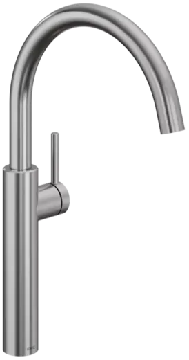 KWC Kchenarmatur Bistro E 10.581.013.700FL Einhebelmischer Edelstahl massiv mit Festauslauf Griffposition rechts (125692)