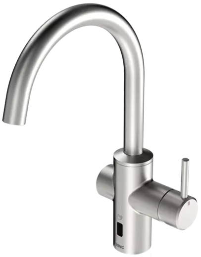 KWC Kchenarmatur Bistro E 10.581.112.700FL Einhebelmischer Edelstahl massiv Berhrungsloser Sensor opto-elektronisch gesteuert mit Netzteil (3600001626)